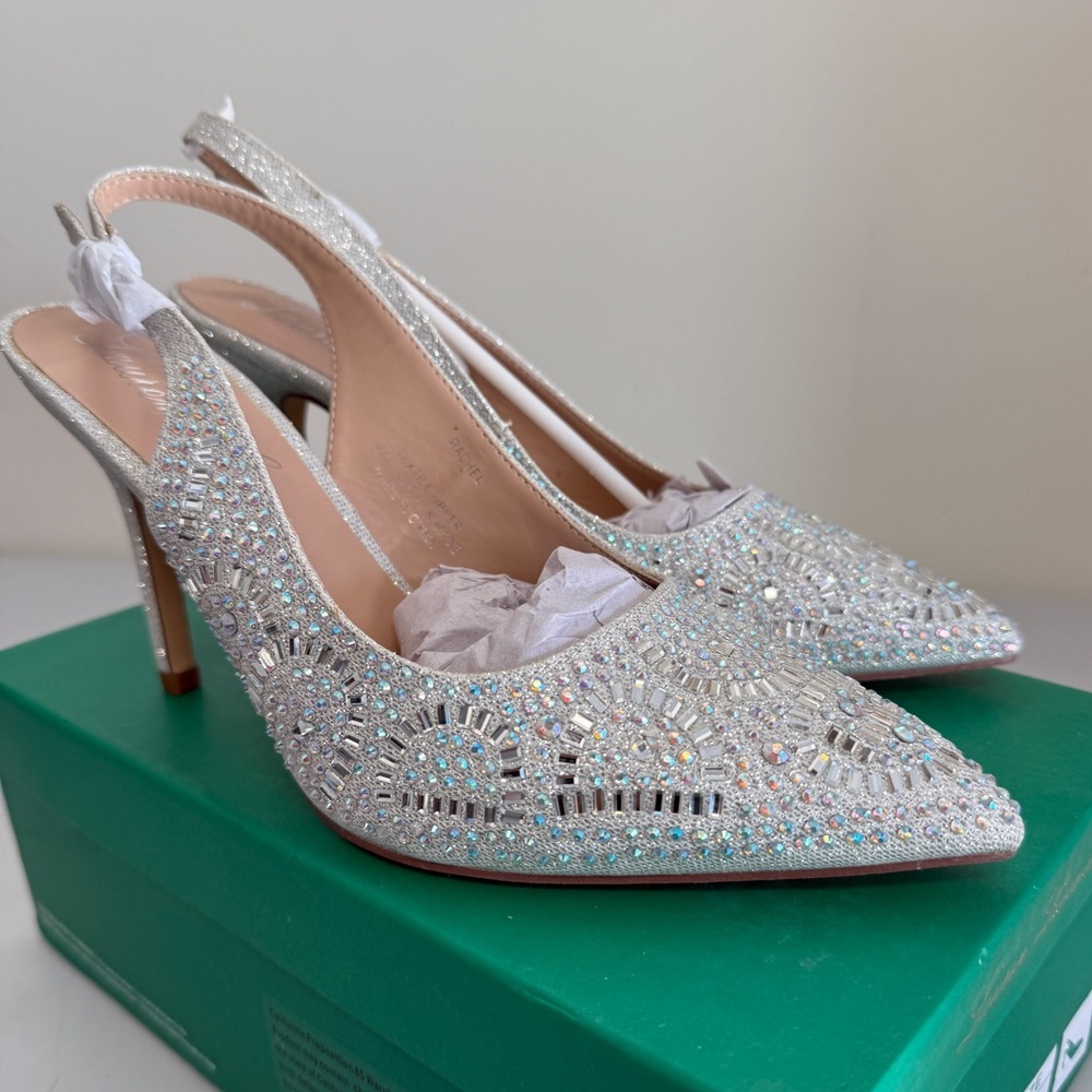 Lauren Lorraine Rachel Silver Heel Size 9 - Picture 2 of 7